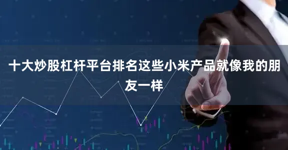 十大炒股杠杆平台排名这些小米产品就像我的朋友一样
