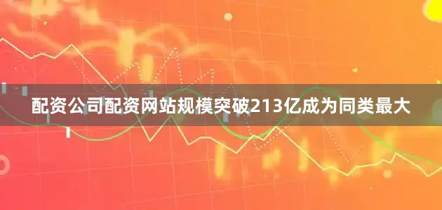 配资公司配资网站规模突破213亿成为同类最大