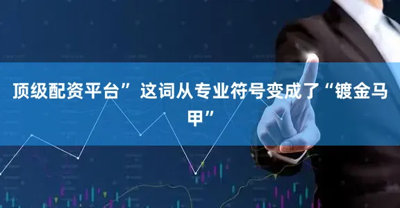 顶级配资平台” 这词从专业符号变成了“镀金马甲”