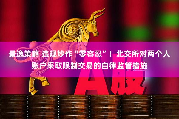 景逸策略 违规炒作“零容忍”！北交所对两个人账户采取限制交易的自律监管措施